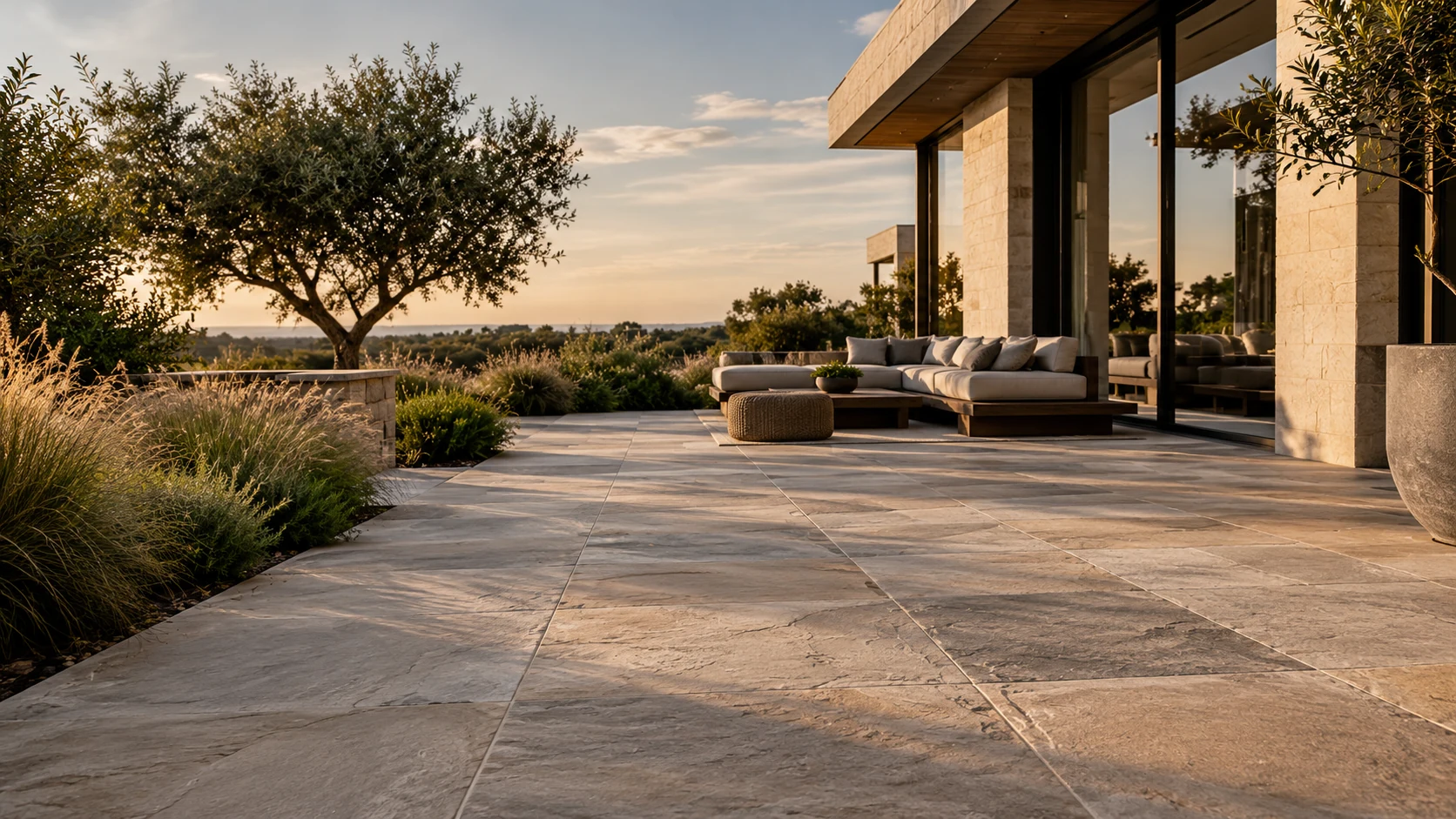 Outdoor architectural paving concept